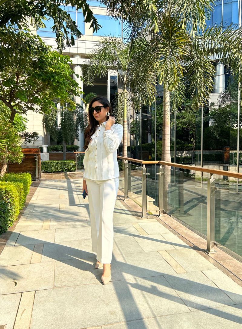 Deepika Nagpal in White Set